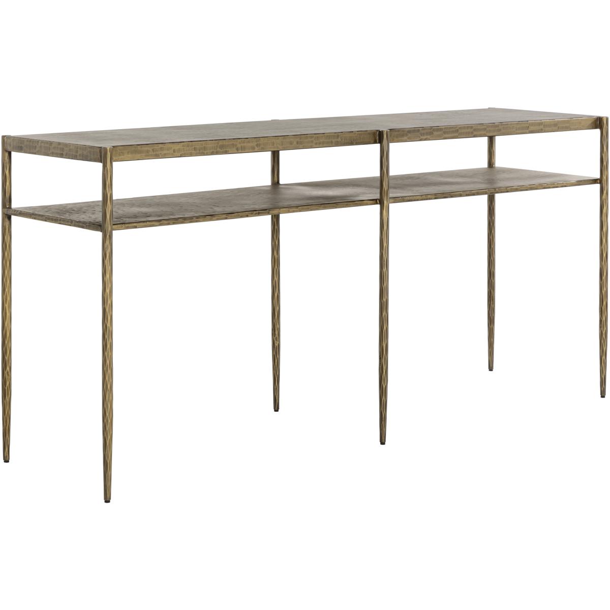 SUNPAN 111831 Naini 68.5 X 18.25 inch Antique Brass Console Table
